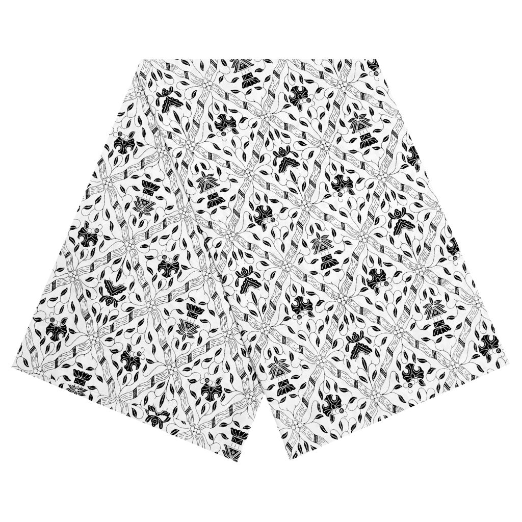 Kain Batik Jarik Motif Sidomulyo Hitam Putih