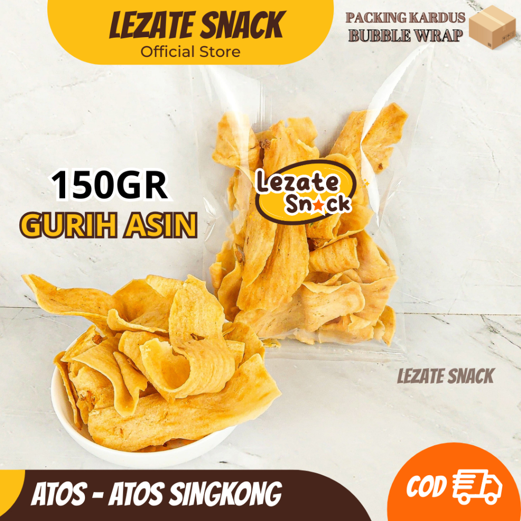 

Keripik Bawang Atos Atos 150gr Kiloan Gurih Renyah Enak / Kripik Bawang Khas Salatiga Rasa Bawang Putih Gurih Asin Kripik Pangsit Kiloan Murah LEZATE Snack