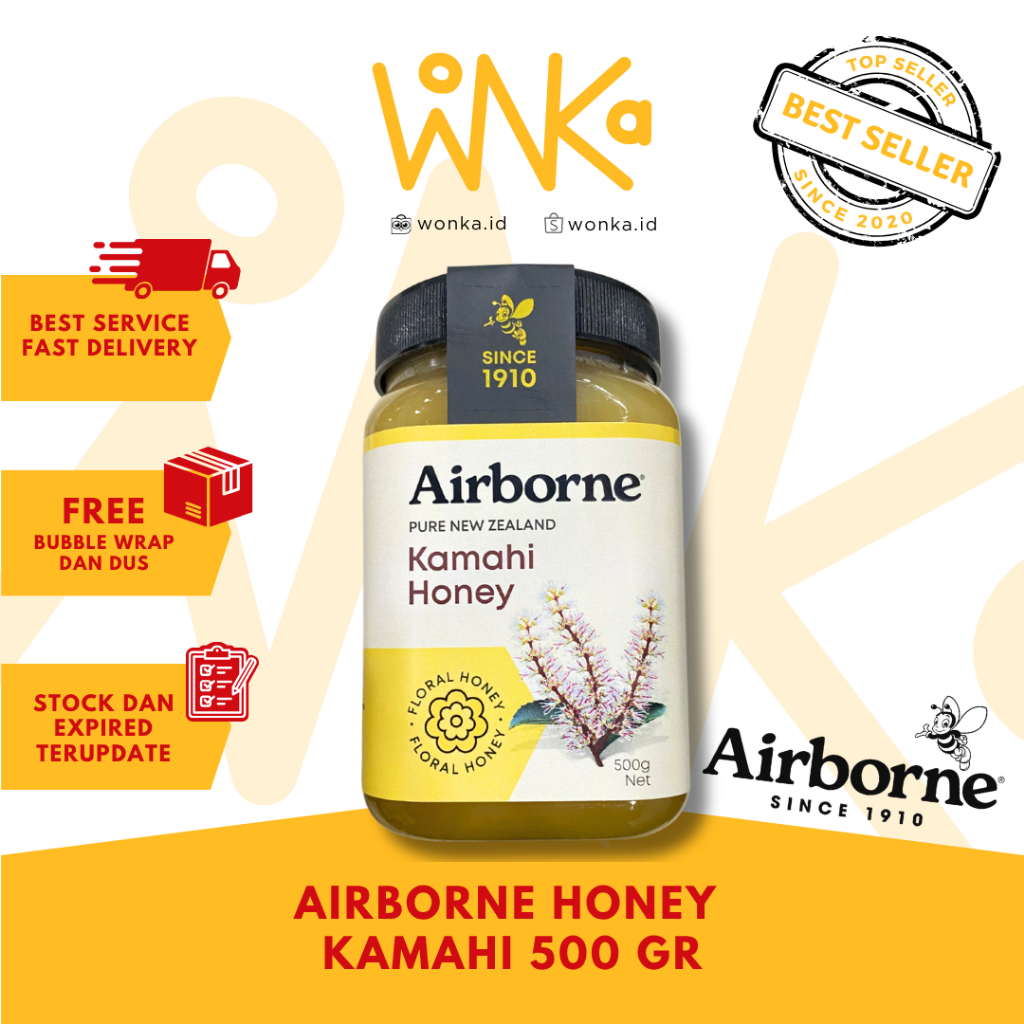 

Airborne - Madu Kamahi 500gr - Kamahi Honey - New Zealand Natural Honey