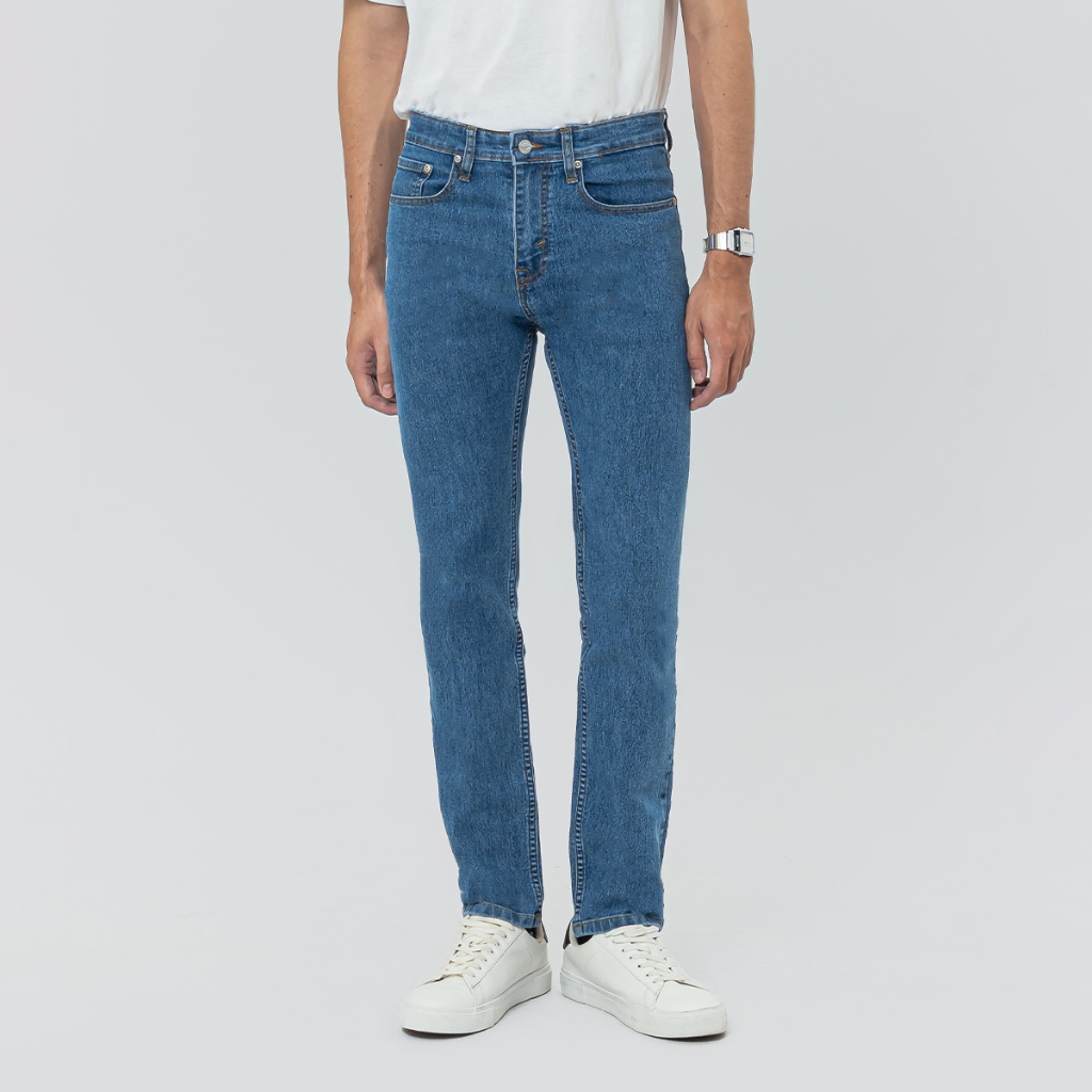 EDWIN JEANS - Celana Panjang Denim Pria Slim Fit Twill Stretch Jeans 802 BLUE