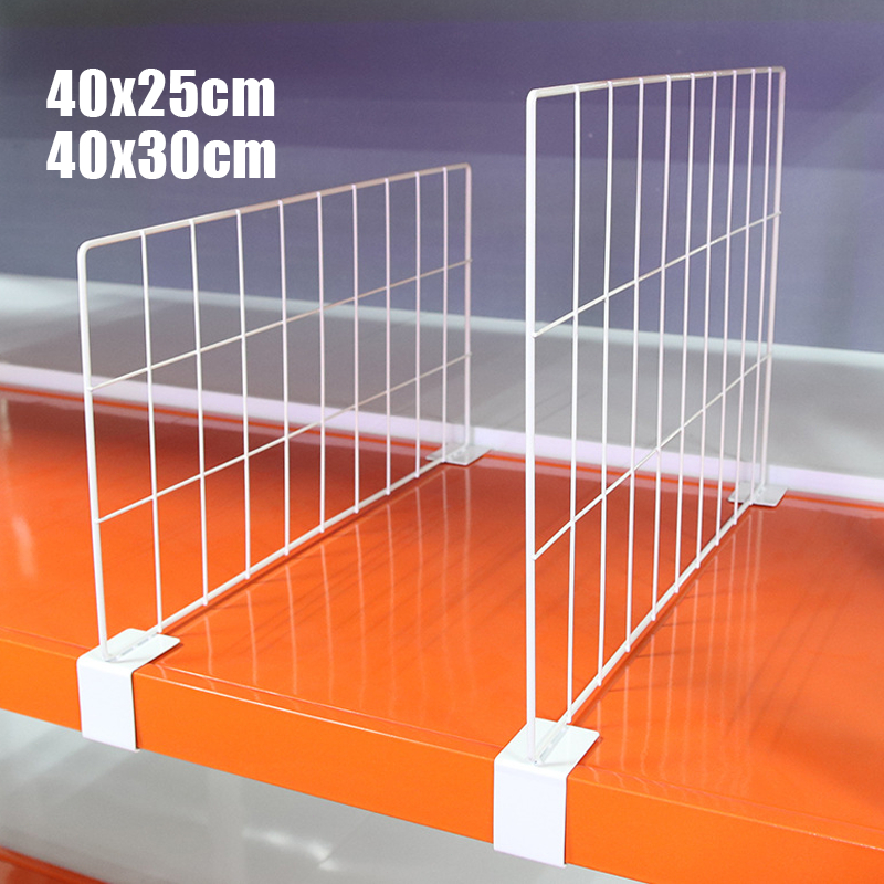 Sekat Rak Gondola Minimarket Aksesoris Gondola Untuk Display Toko Penyekat Rak Display 40X25 40X30CM
