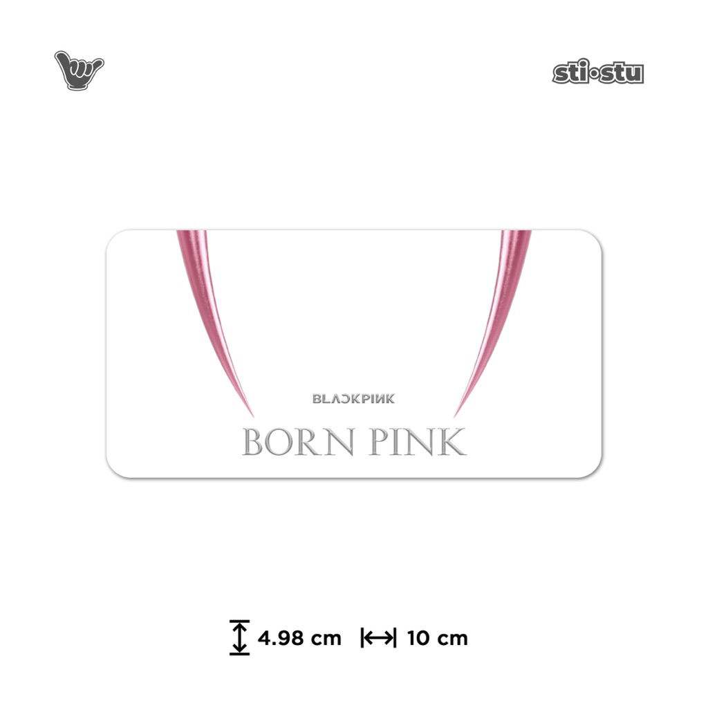 

Sticker Blackpink - Born Pink Badge | Sticker Kpop | Sticker Band | Sticker Vinyl