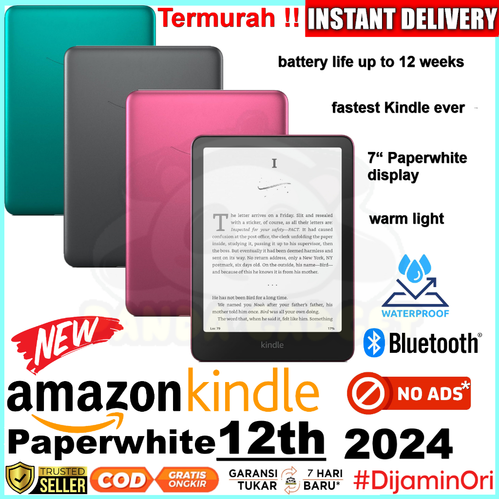 Amazon Kindle Paperwhite e-reader Gen 12 16GB / 32GB Signature Edition e-book PDF Gen12 2024
