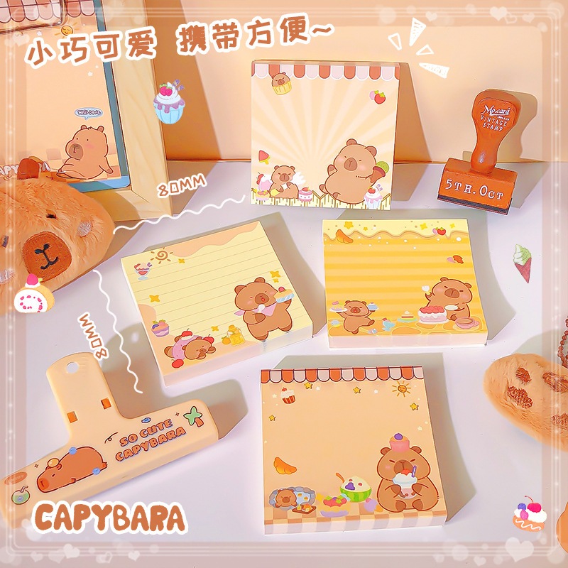 

Memopad Capybara (ISI 100 Lembar) Kertas Notes (Tidak Sticky) Kertas Catatan