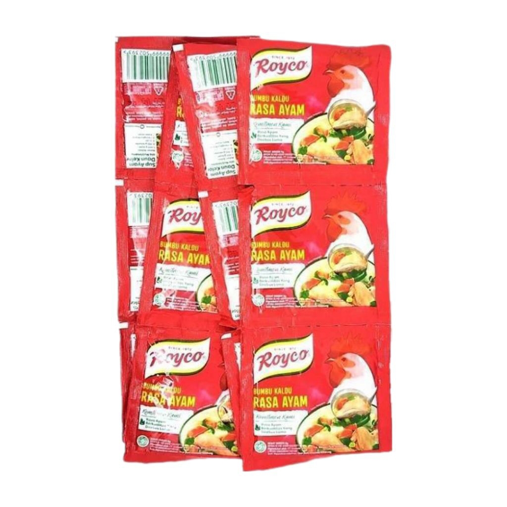 

Royco Bumbu Kaldu Rasa Ayam (1 renceng/12 sachet)