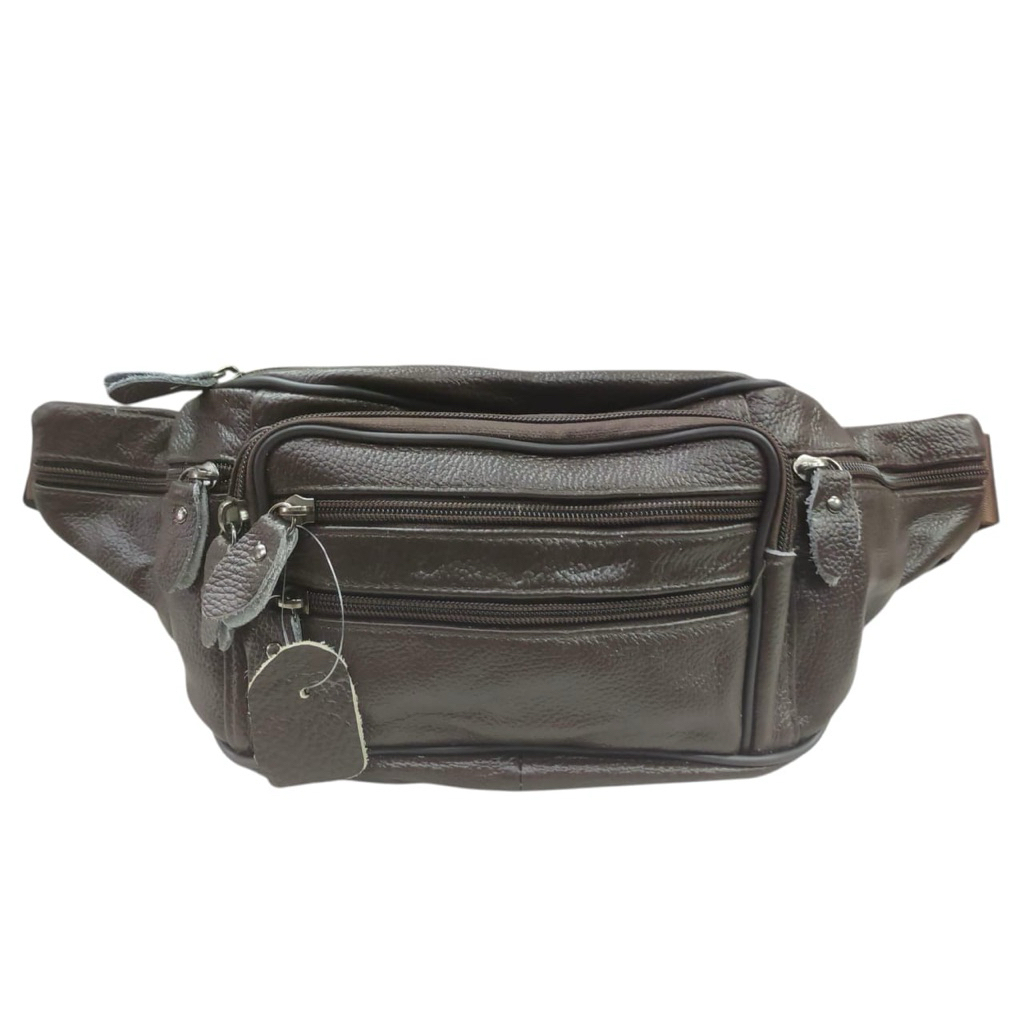Tas selempang pria tas pinggang pria kulit asli WAISTBAG pria kulit sapi asli import tas selempang k