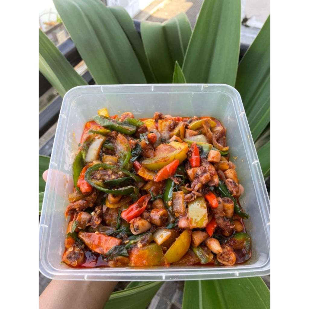 

Oseng Asin Cumi pedas