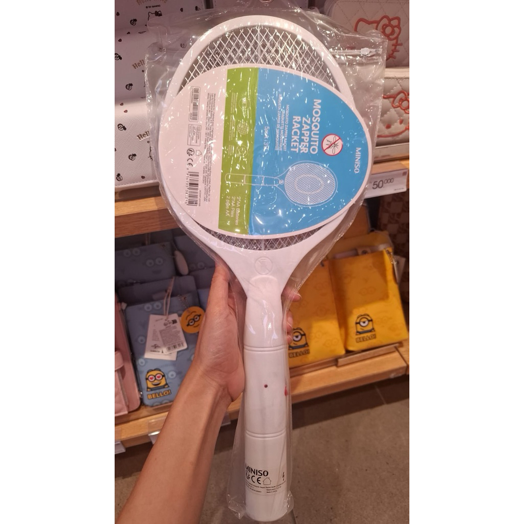 Raket nyamuk baterai Miniso
