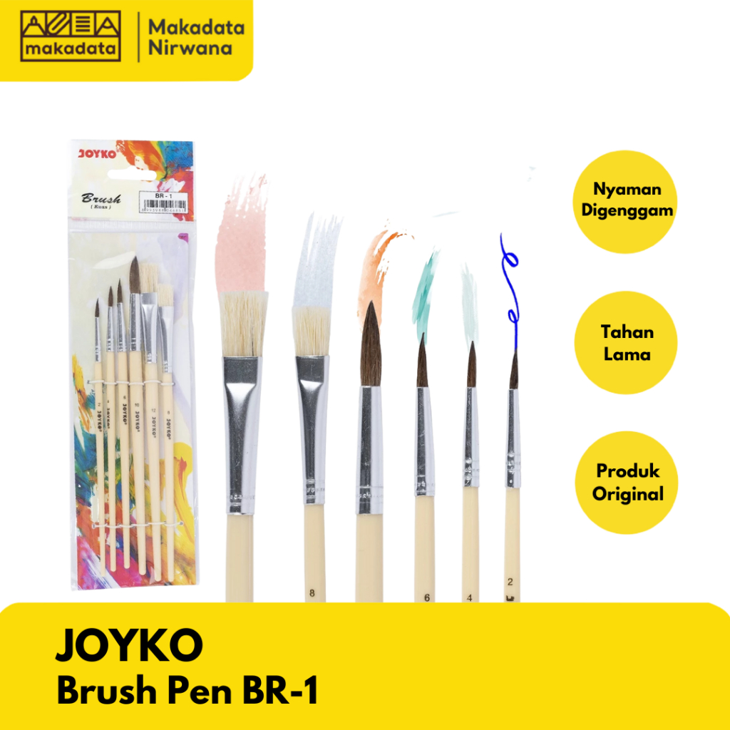 

JOYKO BRUSH PEN/KUAS LUKIS BR-1 (1 SET)