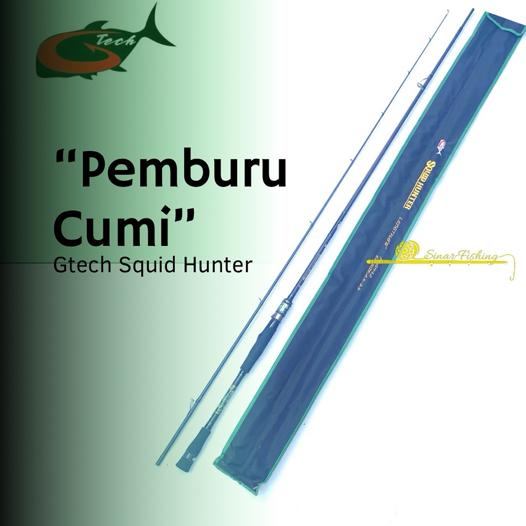 Joran Rod GTech Squid Jig 862 PE 0.4 -1.2 Carbon Toray  Mancing Cumi