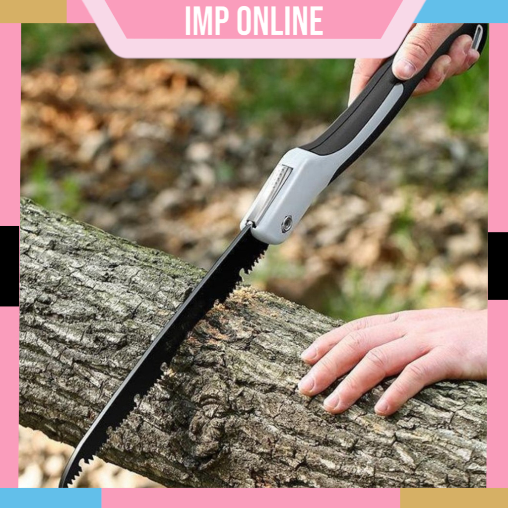 IMP- Gergaji Lipat Portable Multifungsi 47cm 210mm Portabel Folding Wood Hand Saw / Alat Pemotong Ka