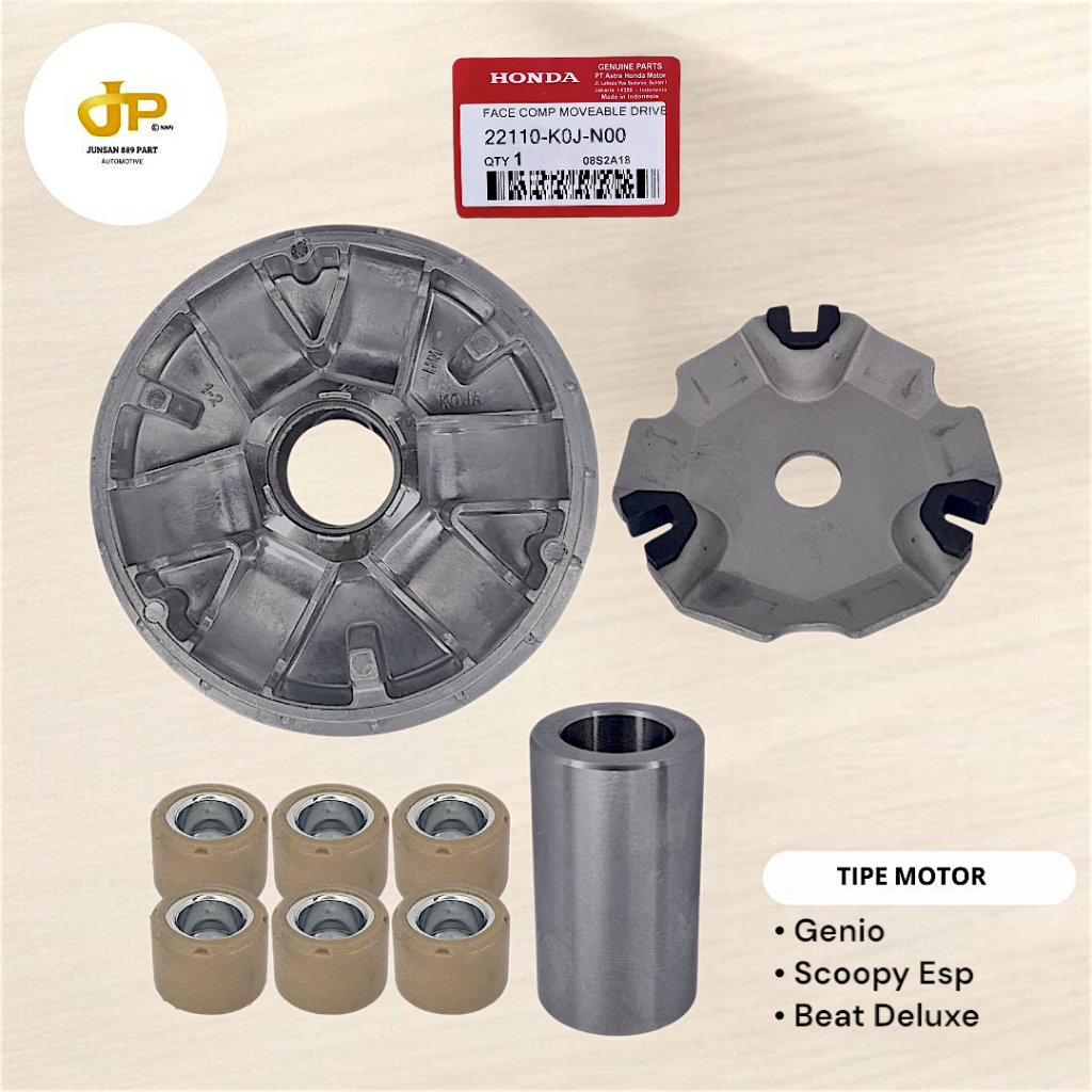 Rumah Roller Assy Set Genio Beat Esp New Street Fi Deluxe Scoopy 2020-2021 KOJ
