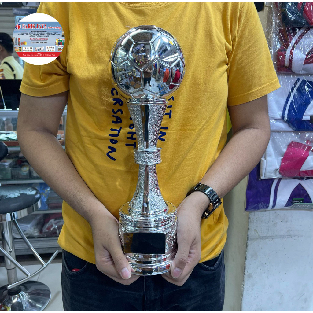Trophy Bola Cup/Piala bergilir sepak bola futsal silver terbaru