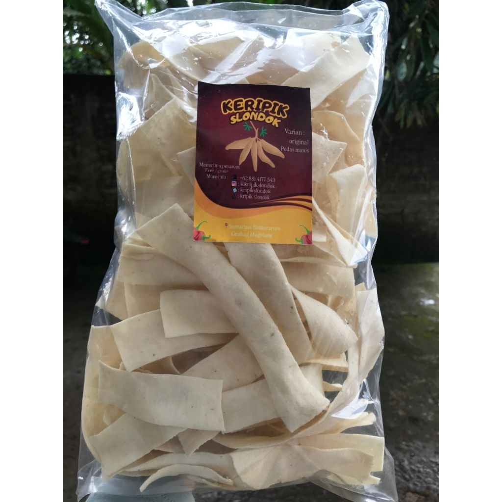 

Kripik slondok mentah Original 1KG - slondok khas magelang