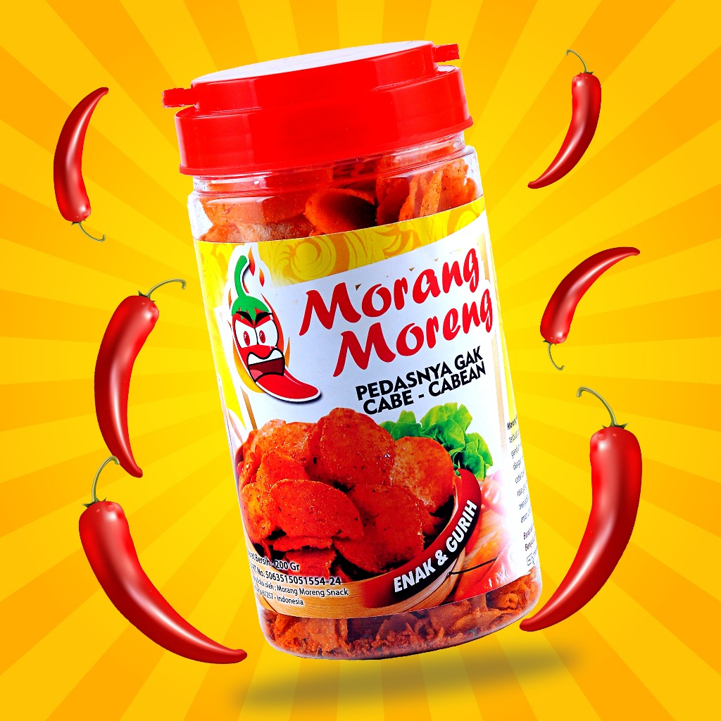 

Keripik Cireng Pedas Viral Morang Moreng - Cimol Kering Aneka Rasa (Toples)