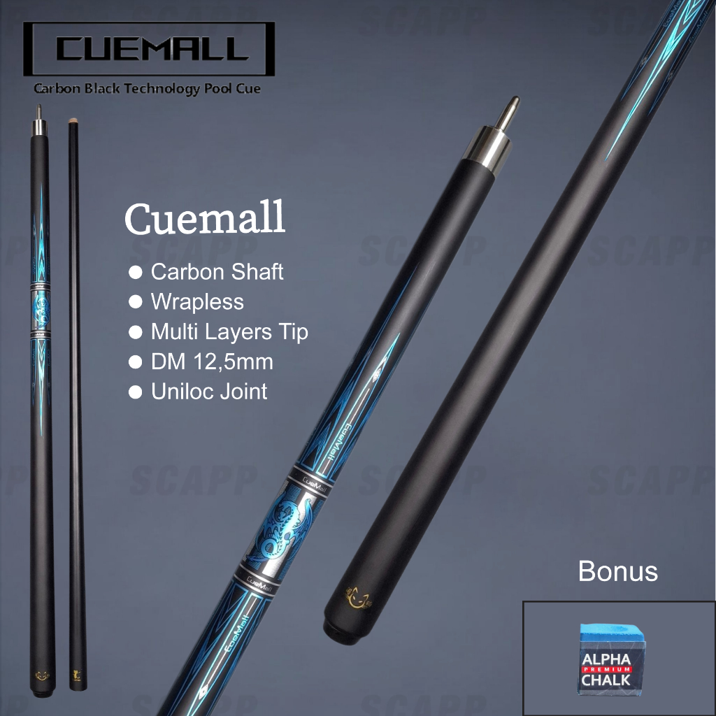 Cuemall Stick Carbon Billiard Cue/ Play Cue