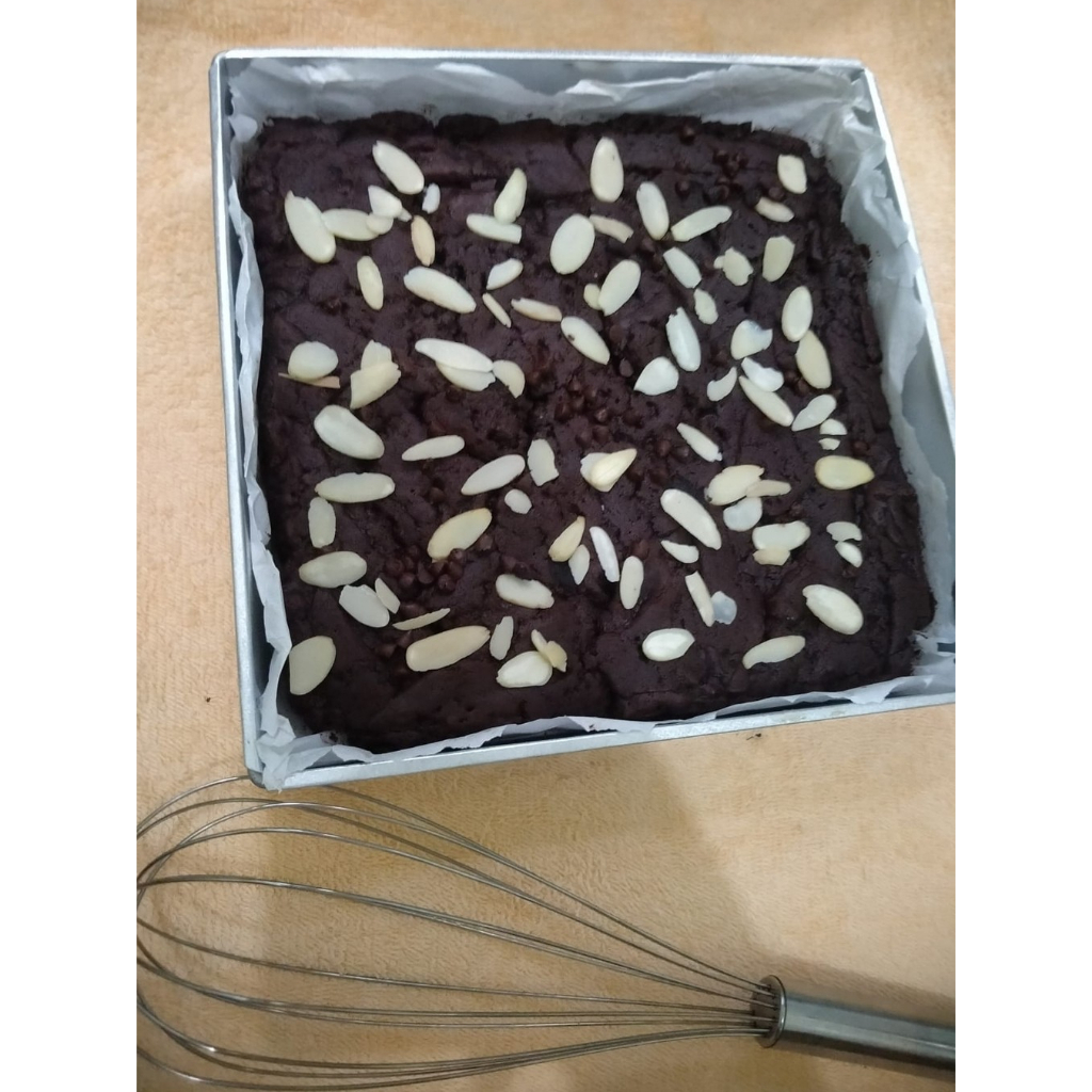 

Brownies Fudgy/ Brownies Panggang uk 20x10 nyoklat dengan bahan premium
