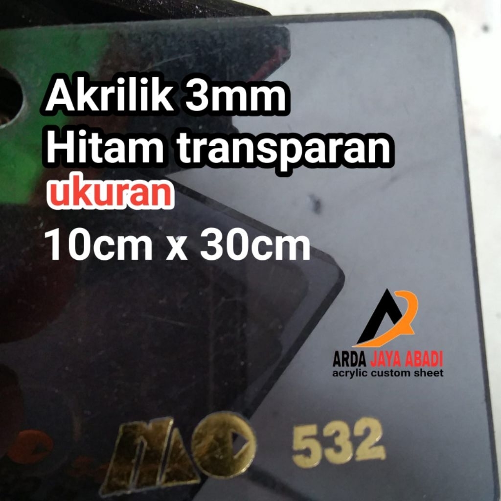 

Akrilik 3mm hitam transparan 10 x 30 akrilik lembaran akrilik riben marga cipta