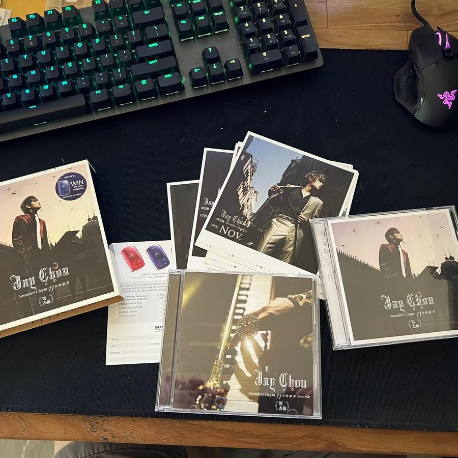 CD IMPORT . JAY CHOU 2005 ALBUM . NOVEMBER'S CHOPIN . CD+VCD