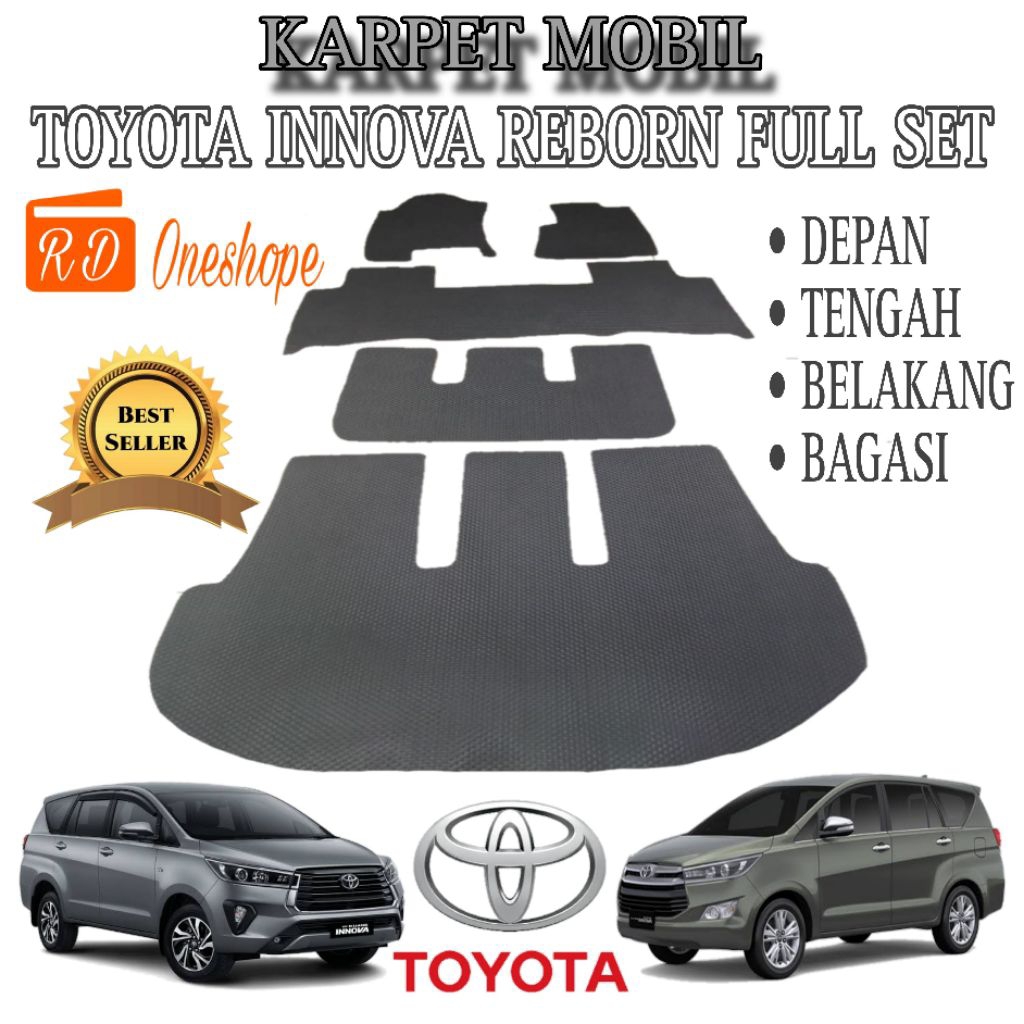 Karpet mobil Innova reborn full set / Karpet full set mobil Innova reborn / Matras mobil innova rebo