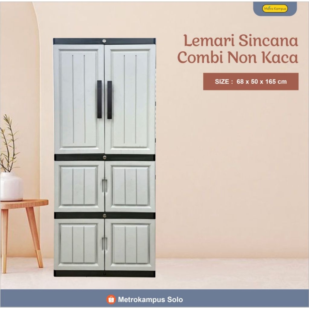 Lemari Sincana Combi Non-Kaca/Lemari Non-Kaca/Lemari Pakaian