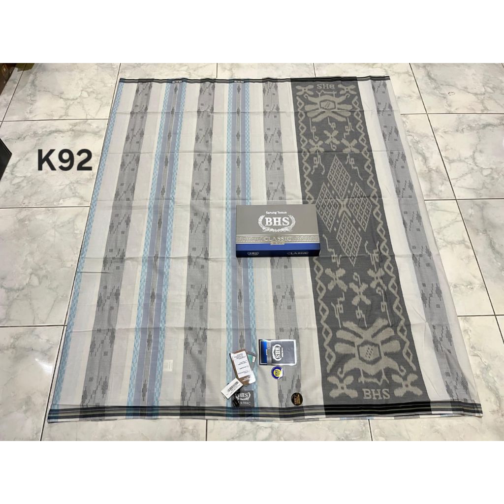 Sarung BHS Classic Kawung Dobby Silver