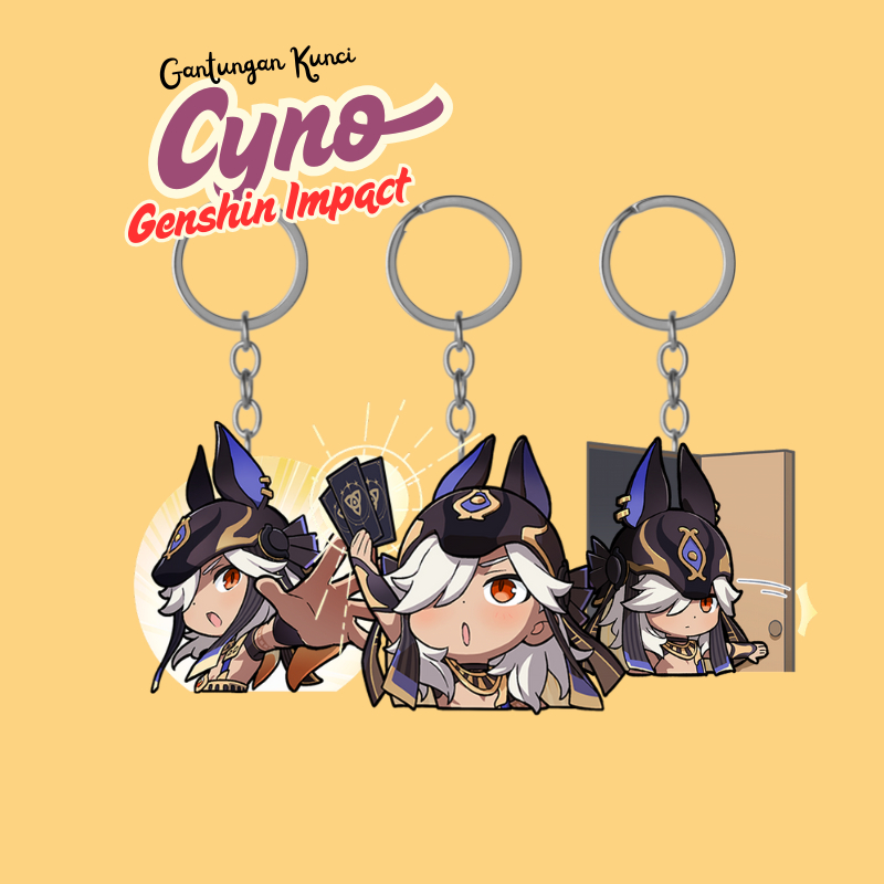 

Ganci Cyno Genshin Impact | Gantungan Kunci Akrilik UV 2 Sisi Cutting Laser Premium | Keychain Merch Genshin Impact Cyno