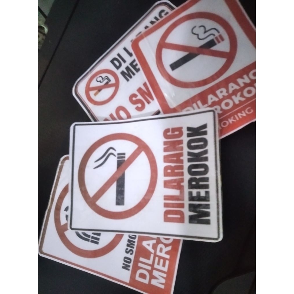 

stiker dilarang merokok 13 X 9cm termurah