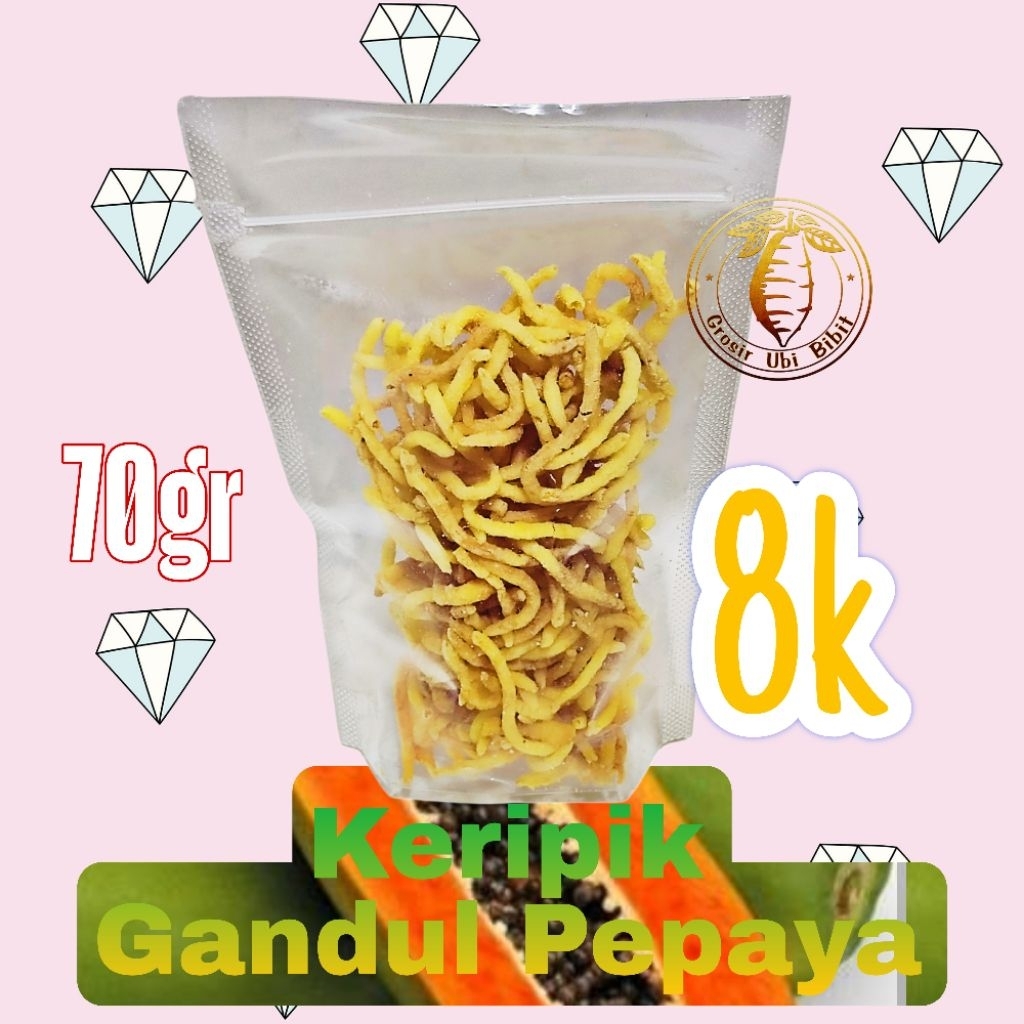 

Keripik Gandul Pepaya asli Kediri sehat dan bergizi tanpa pengawet