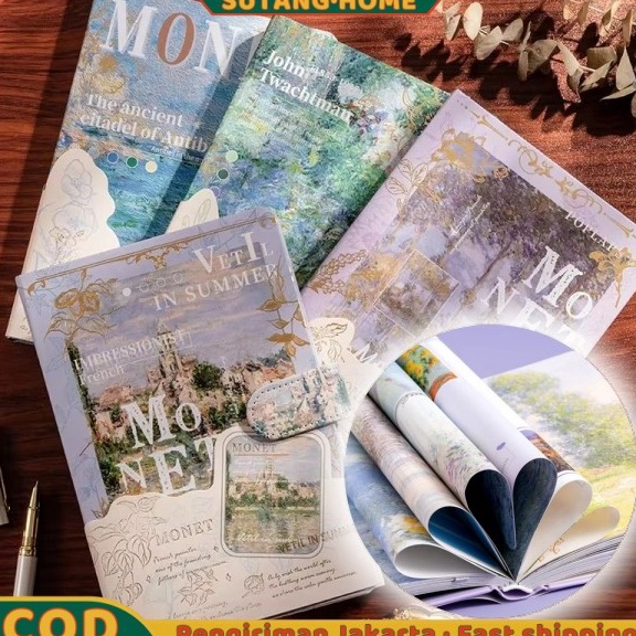 

KODE C28W SUTANGFull Color Buku Diary Nature Pemandangan Korea Vintage Lucu Notebook Buku Catatan Untuk Penutup Magnet Buku Catatan Lukisan Cat Minyak Sastra