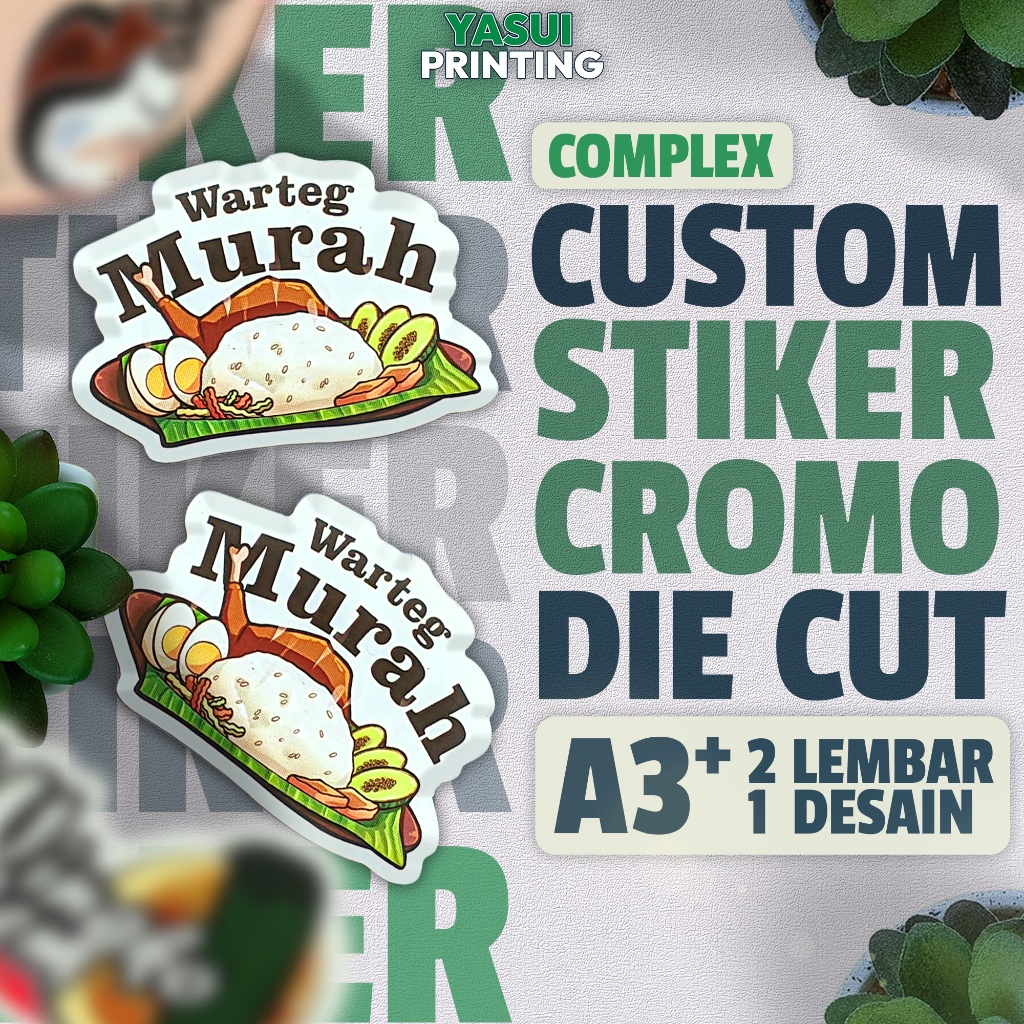 

Stiker Chromo Die Cut Complex - Stiker Label Makanan Chromo Die Cut