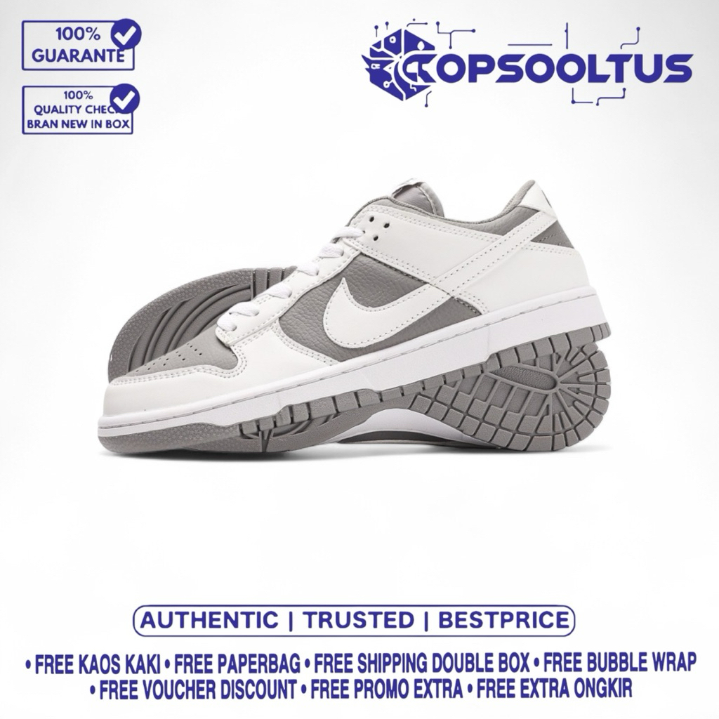 

Sneakers Dung's L0w Reverse White Grey 100'% Authentic Bnib.