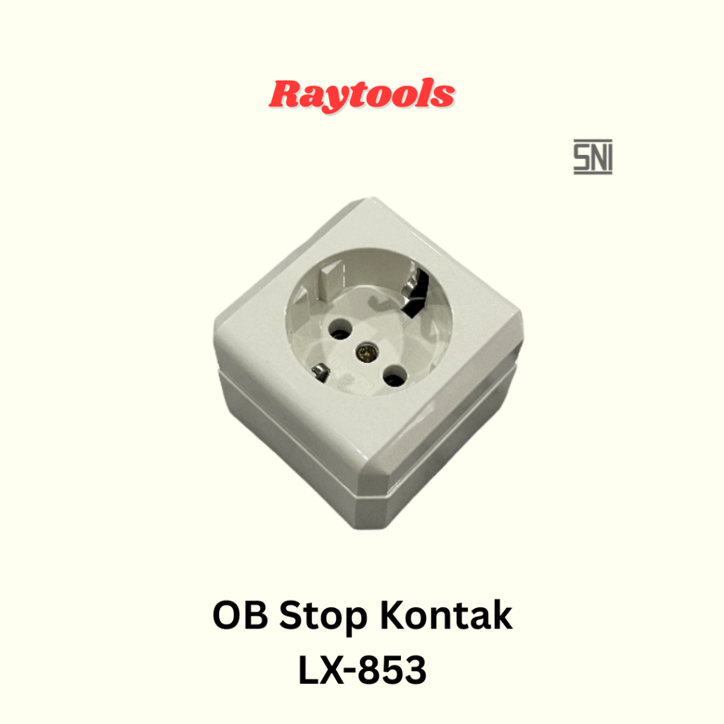 Stop Kontak OB Outbow Ditempel / Colokan Ob / Stop Kontak Arde OB 1 Lubang SNI Linux