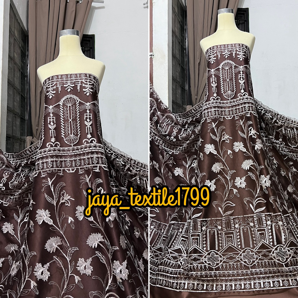 Kain Tile Sapto / Tile Sapto Etnik / Bahan brokat kebaya terbaru