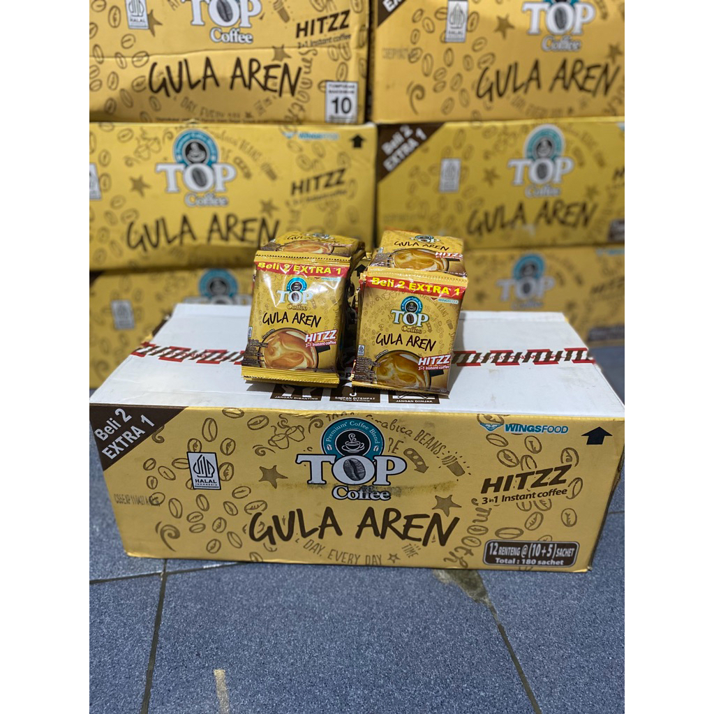 

TOP KOPI GULA AREN 1 KARTON ISI 180 Sachet