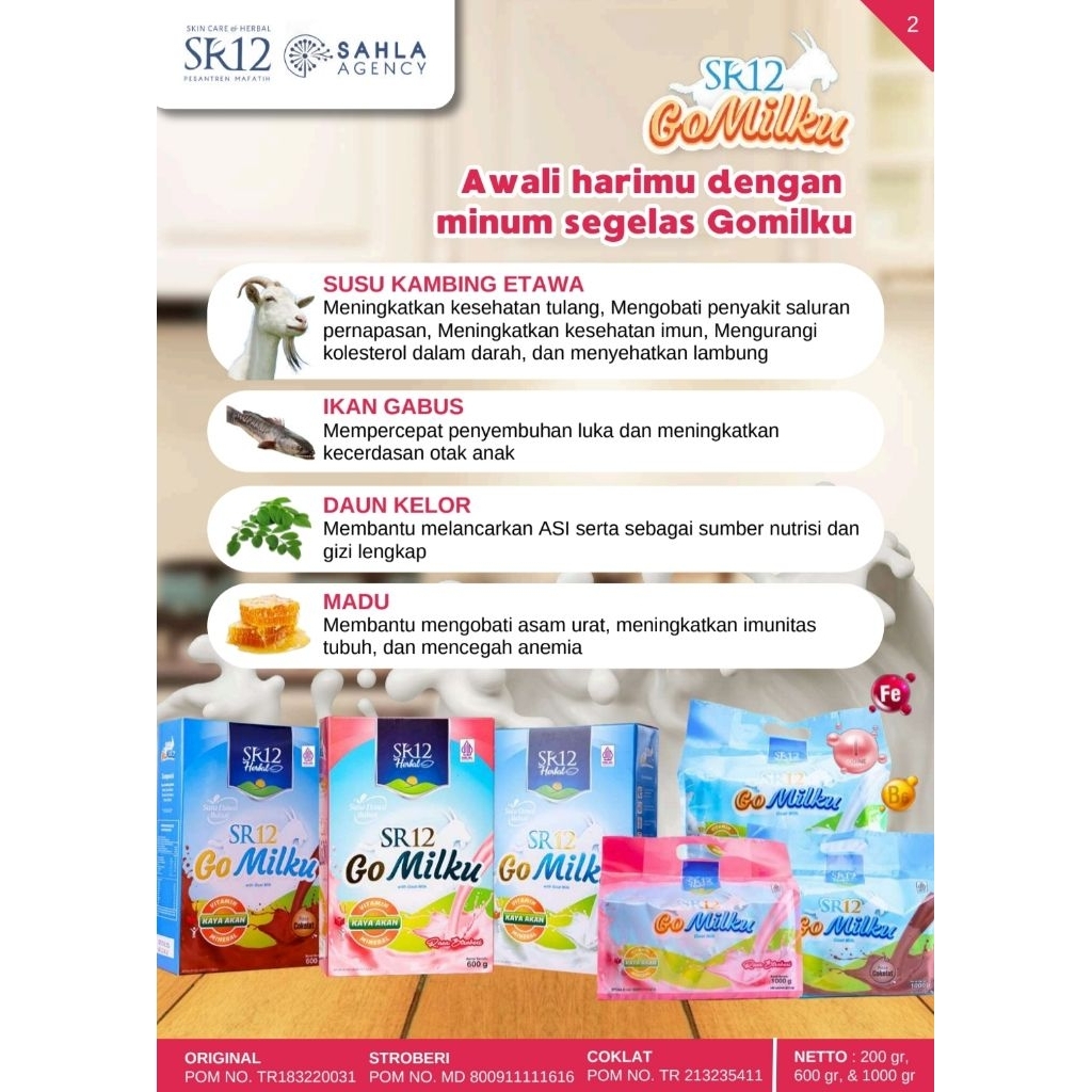 

SR12 Gomilku Premium Original, Coklat, Strawberry Box 200 Gram Susu Kambing Etawa untuk Anak Dan Dewasa Penambah Berat Badan