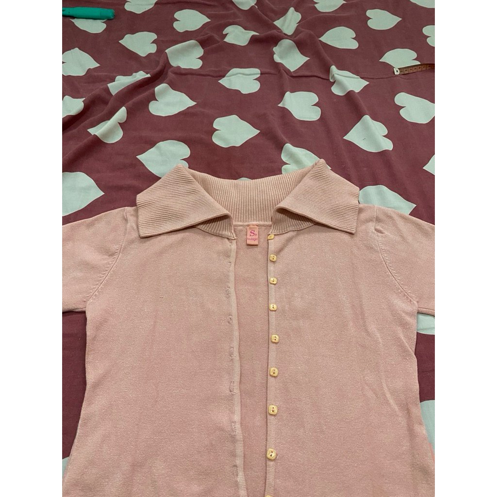 preloved cardigan pink