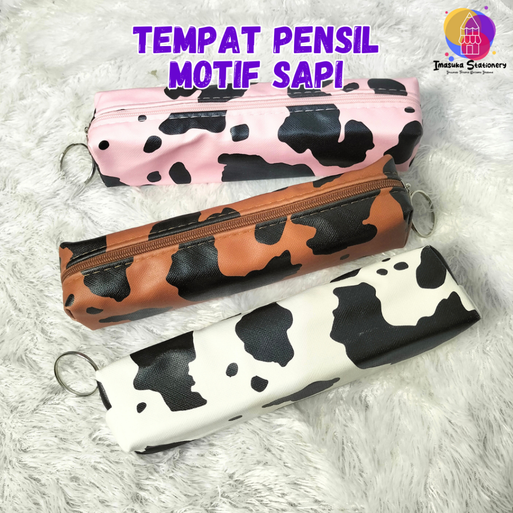 

Tempat Pensil / Kotak Pensil Motif Sapi Lucu Imasuka Stationery
