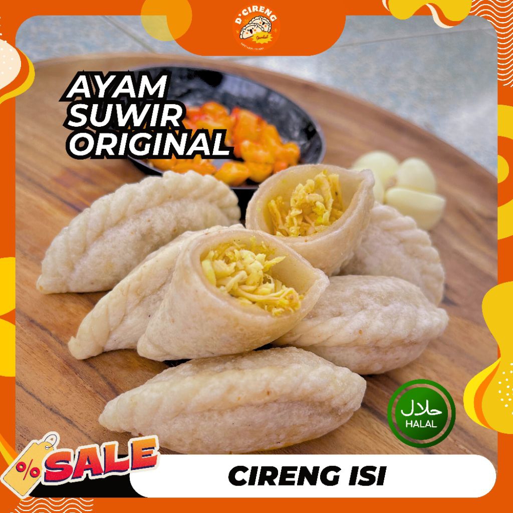 

Cireng Isi Ayam Suwir Original (ISI 5,10,20) Bisa cod, Tidak PO | D'Cireng