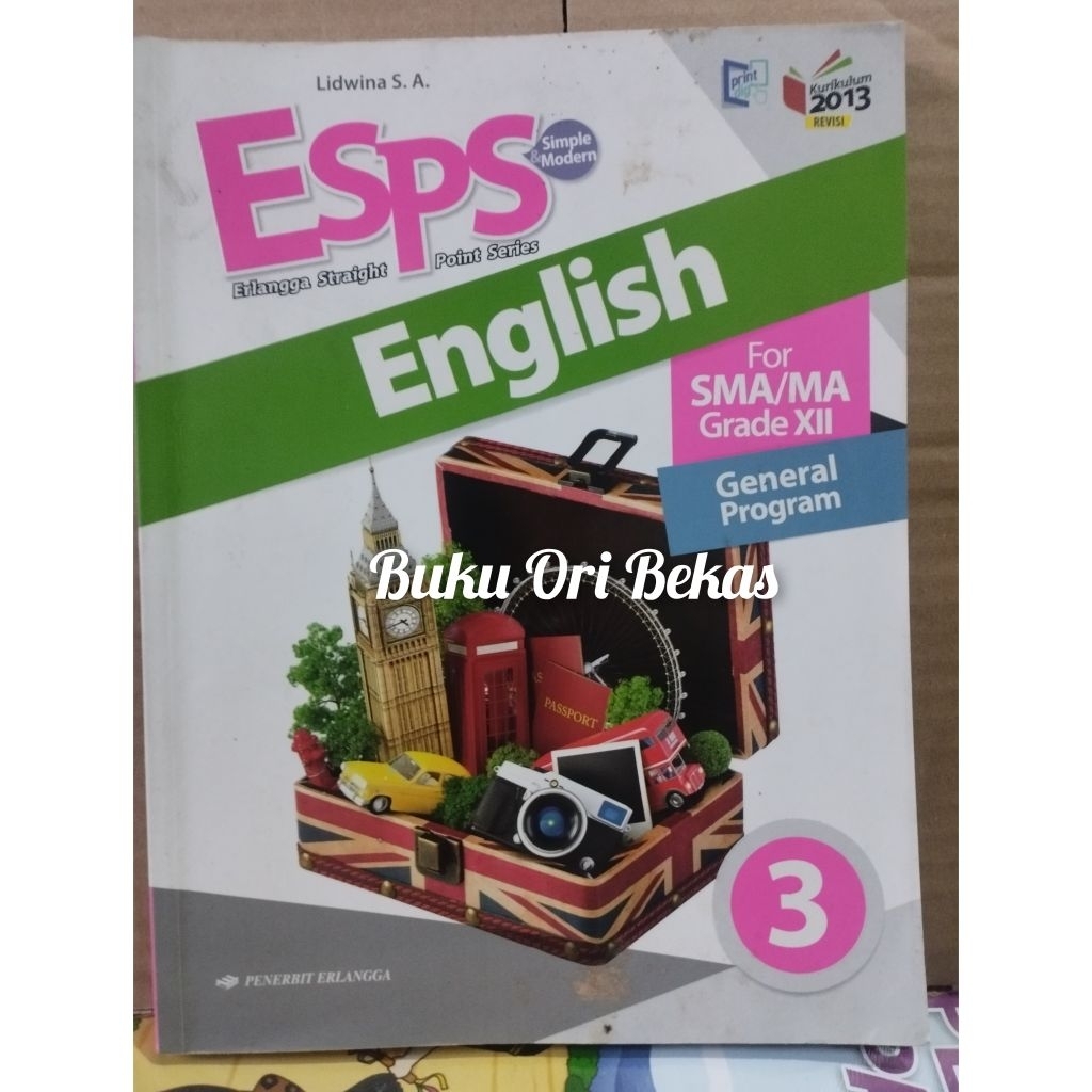 ESPS Bahasa Inggris SMA Kelas 12 XII Kurikulum 2013 Revisi Erlangga