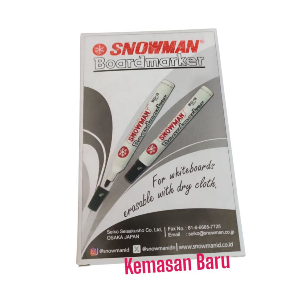 

Spidol Snowman Whiteboard BG-12