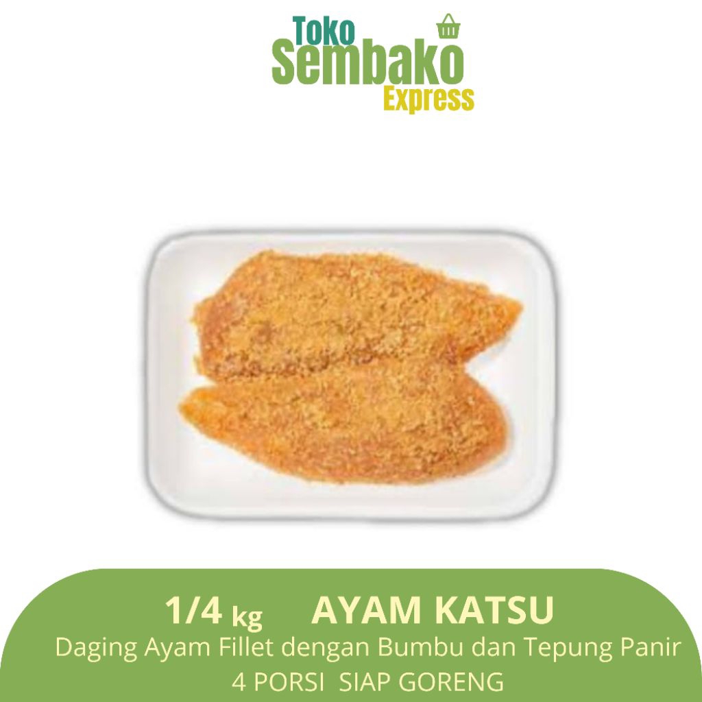 

Ayam Katsu Siap Saji 1/4 kilogram