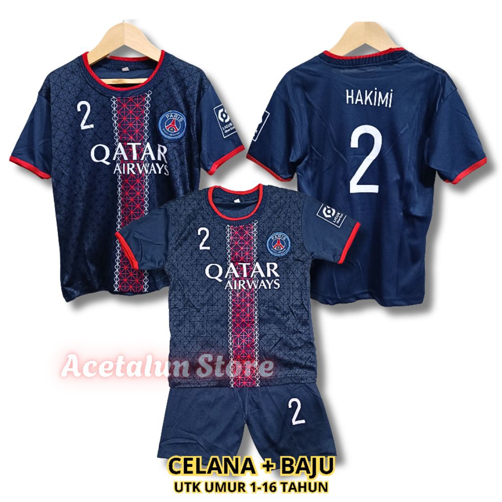 SETELAN BAJU BOLA ANAK/JERSEY BOLA ANAK UMUR 1-15 TAHUN/futsal