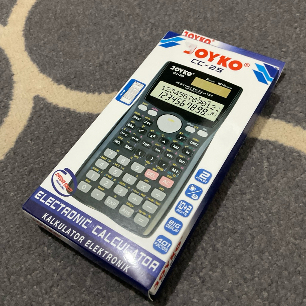 

KALKULATOR SCIENTIFIC JOYKO CC-25 & CC-25CO / CC25 CC25CO CALCULATOR ILMIAH ESTETIK KALKULATOR SCIENTIFIC JOYKO PASTEL LUCU TERMURAH KALKULATOR SCIENTIFIC MURAH ALAT TULIS SEKOLAH KANTOR ATK KULIAH KAMPUS / M21 STATIONERY JOGJA