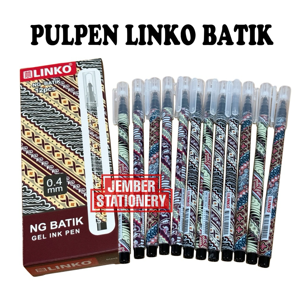 

(12pcs) Pulpen Linko Batik