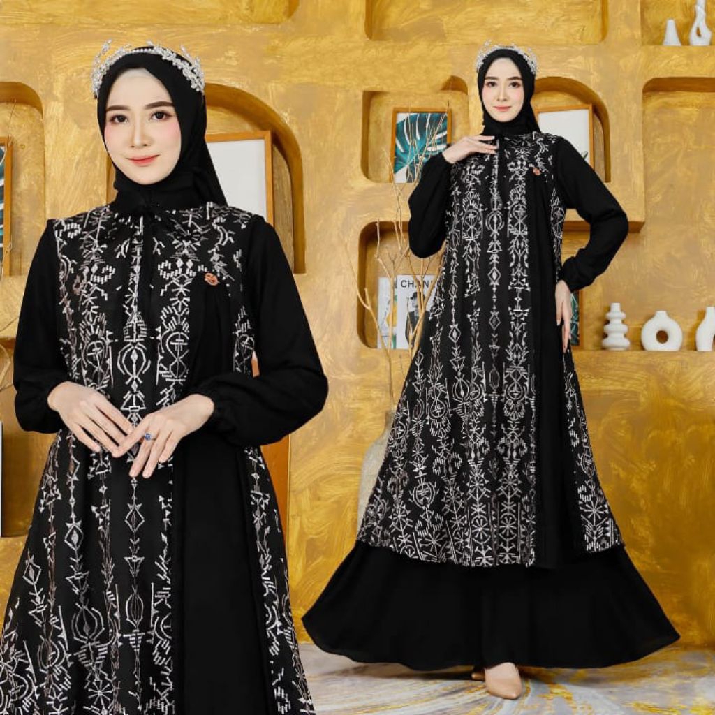 GAMIS BORDIR KOMBINASI PISAH ROMPI