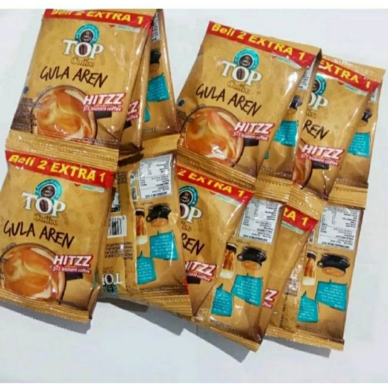 

TOP Coffee Kopi Gula Aren 1 renceng 15 sachet 22g