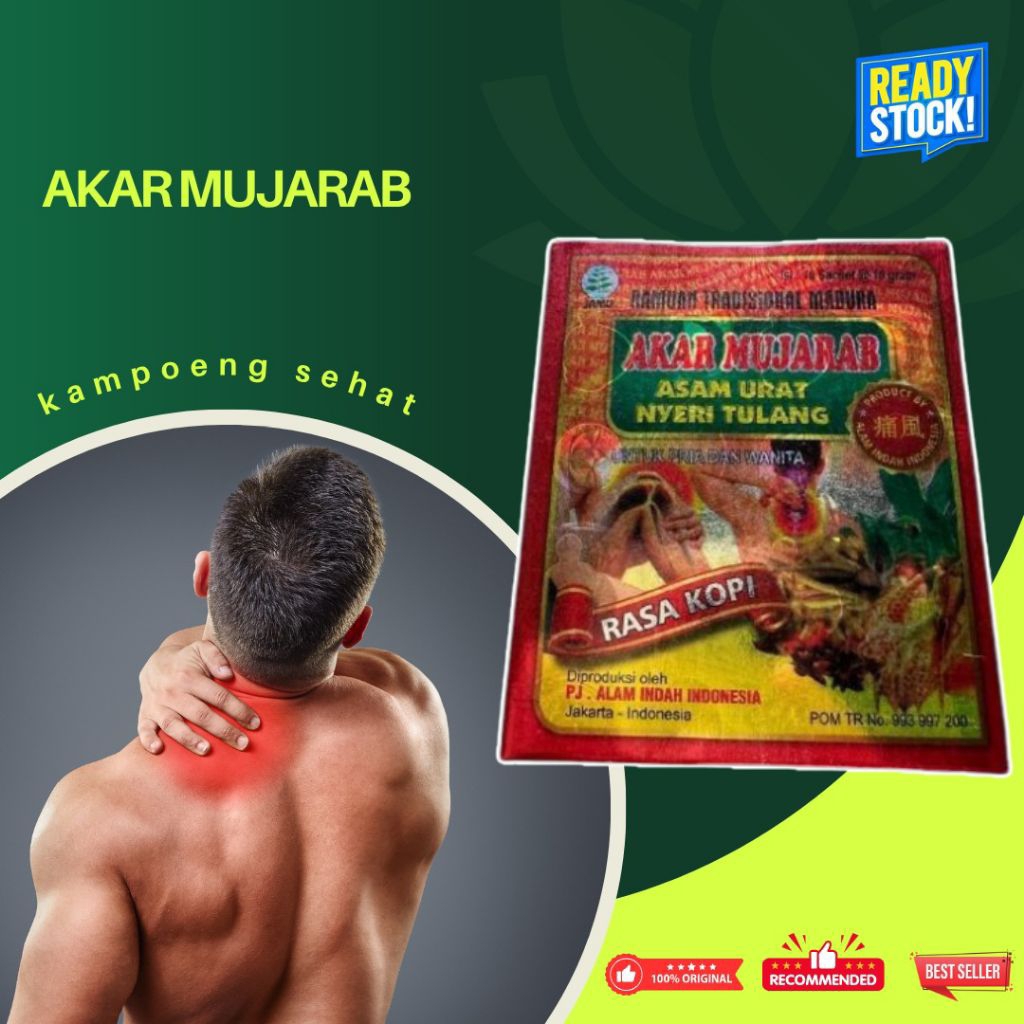 

Akar Mujarab Asam Urat Nyeri Tulang Rasa Kopi 100% Original