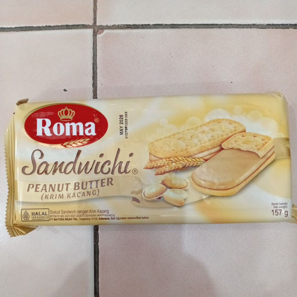 

Sandwichi Peanut Butter 157gr 1 Bungkus