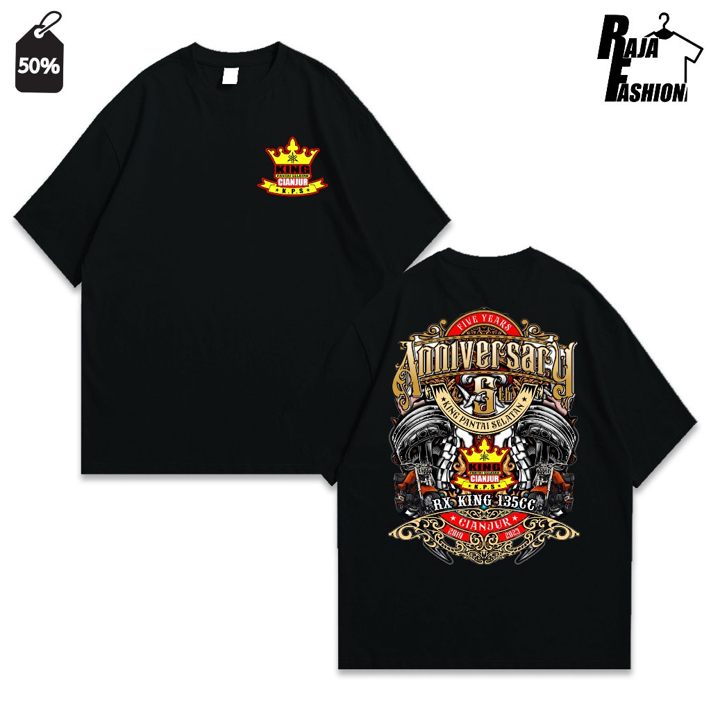 Kaos RX-King Jamnas Anniversary 4 - Kaos Rx-King Cianjur Selatan - Pria Dan Wanita - Cotton Commbed 